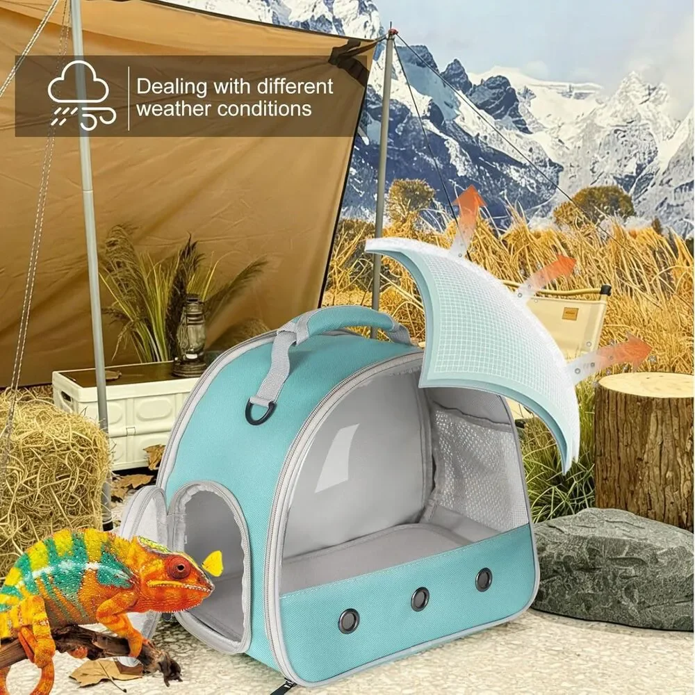 Bearded Dragon & Small Animal Travel Carrier Bag for Reptiles Guinea Pigs Birds